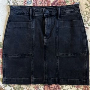 Old Navy Denim Skirt High Waisted Black Wash